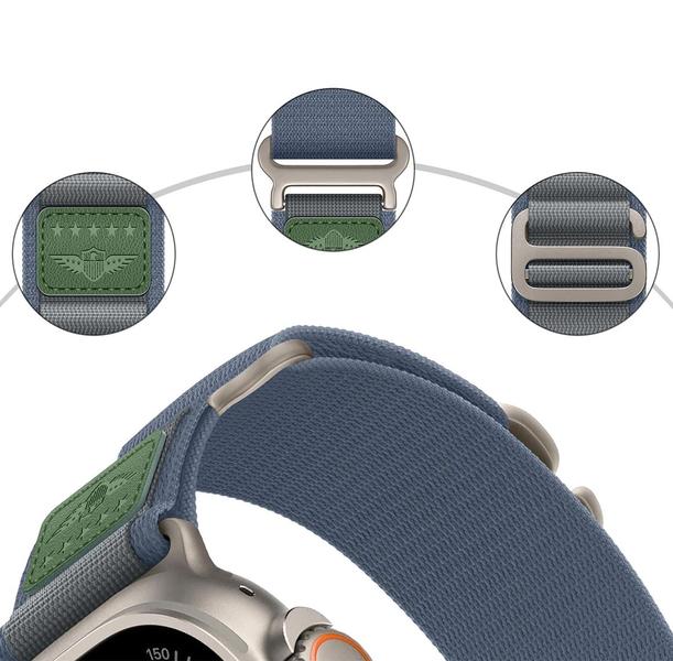 Imagem de Pulseira Nylon Alpinista Militar Rústica Compatível com Apple Watch