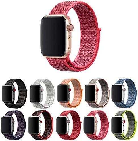 Pulseira Nylon Loop COMPATIVEL COM Apple Watch 40mm e 38mm -ROSE - xdoria