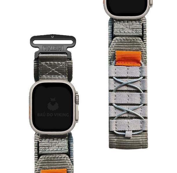 Imagem de Pulseira Nylon Militar Larga Robusta Compatível com Apple Watch