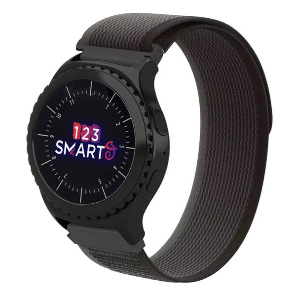 Imagem de Pulseira Nylon Nova para Galaxy Watch 42mm / Gear Sport R600 / Gear S2 R732 - Preto com Cinza