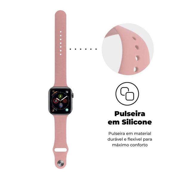 Imagem de Pulseira para Apple Watch 42mm /44mm Ultra Fit - Rosa - Gshield