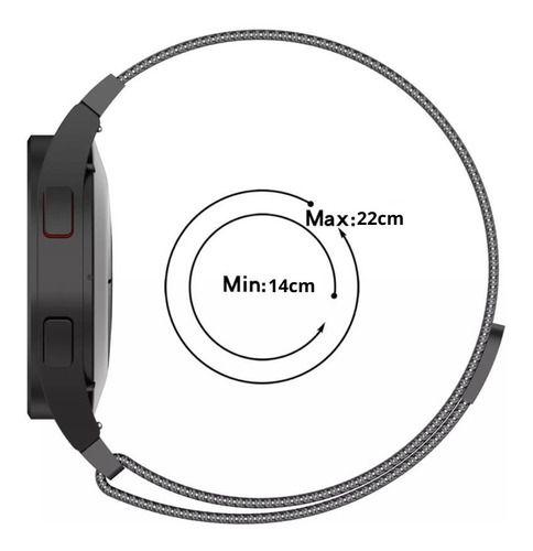 Imagem de Pulseira Para Galaxy Active 4 40 44 Magnética Metal Milanese