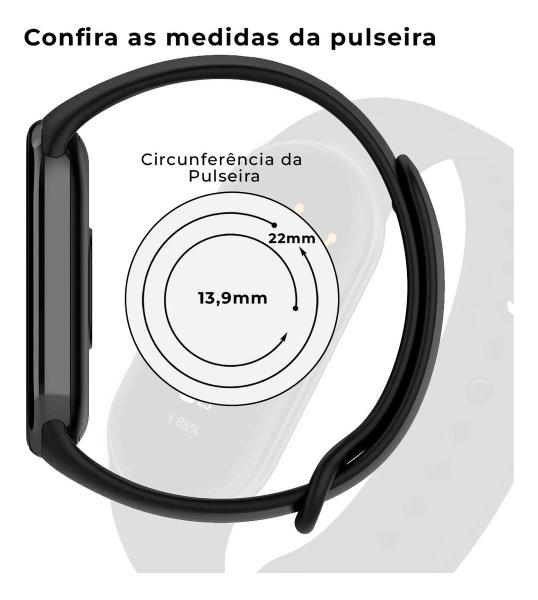 Imagem de Pulseira Para Mi Band 8 Em Silicone Macio Diversas Cores