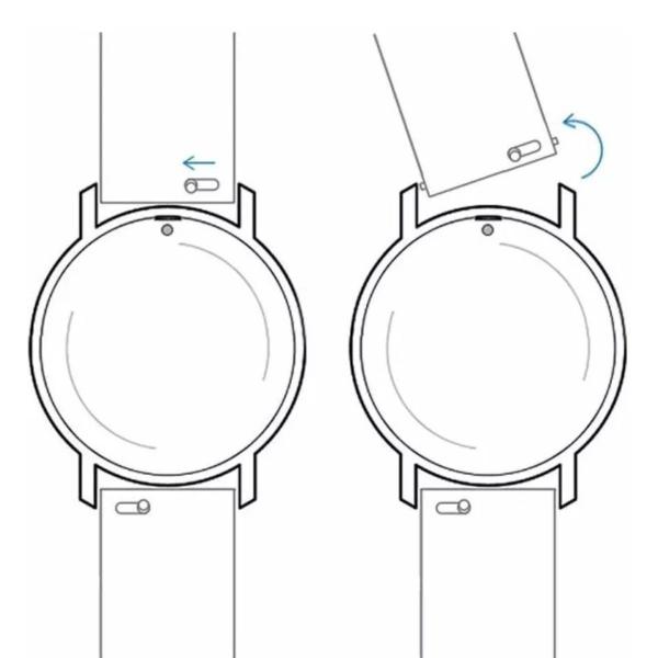 Imagem de Pulseira Relógio Smartwatch Inteligente Silicone Rosa