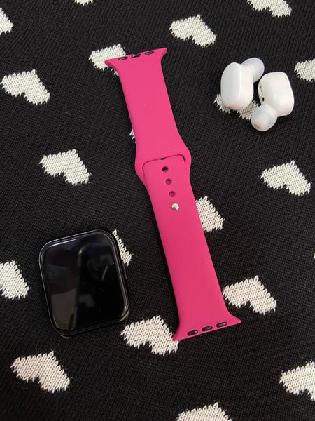 Pulseira Silicone Compatível Apple Smartwatch 42mm A 49mm - Happy Case