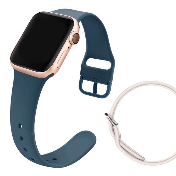 Imagem de Pulseira Silicone Fecho Clássico Compatível com Apple Watch