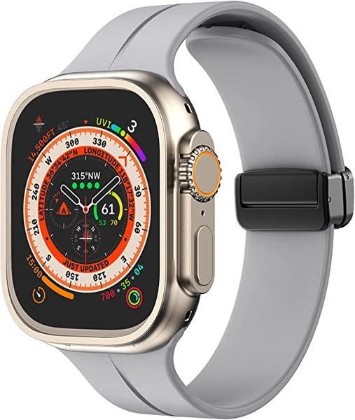 Imagem de Pulseira Silicone Magnética para Apple Watch Ultra 49mm 45mm