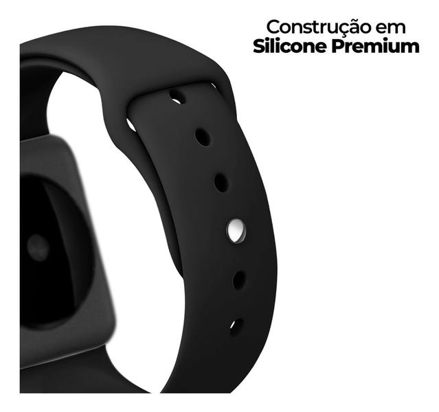 Imagem de Pulseira Sport Lisa Silicone relógio Smartwatch 45 a 49mm