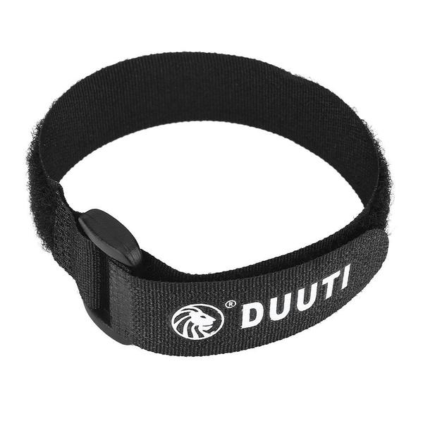 Imagem de Pulseiras de gancho e laço para bicicleta Aosiyp DUUTI 5 unidades/conjunto de nylon preto