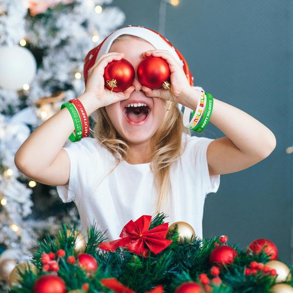 Imagem de Pulseiras de Natal PLULON 38 unidades para lembrancinhas de festa para crianças