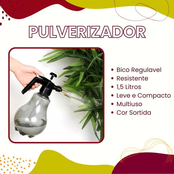 Imagem de Pulverizador Borrifador Manual Pressão Jardim Plantas Spray Limpeza Pet Multiuso Bico Regulavel Alça