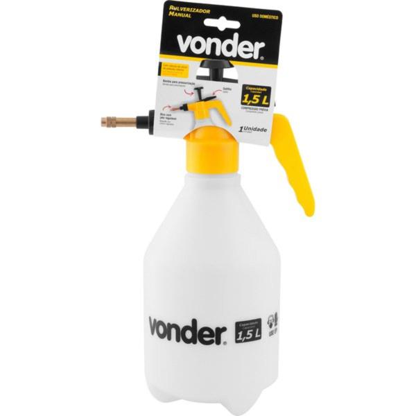 Imagem de Pulverizador Doméstico 1,5L Vonder Compressão Prévia Branco / Amarelo - 62.40.000.150