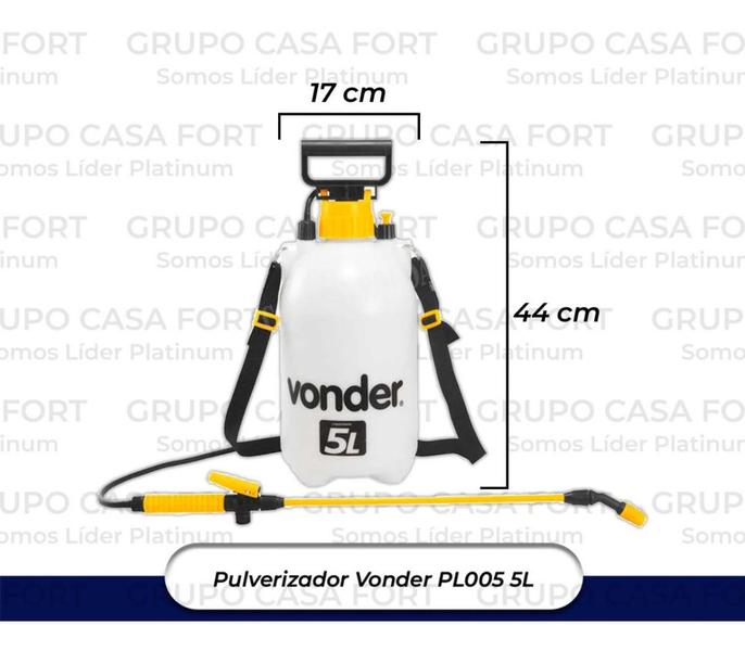 Imagem de Pulverizador Lateral Manual 5 Litros Com Compressão Prévia PL 005