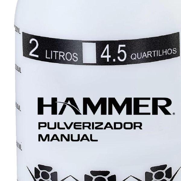 Imagem de Pulverizador Manual Borrifador Hammer com Capacidade de 2L - GYPMH200B