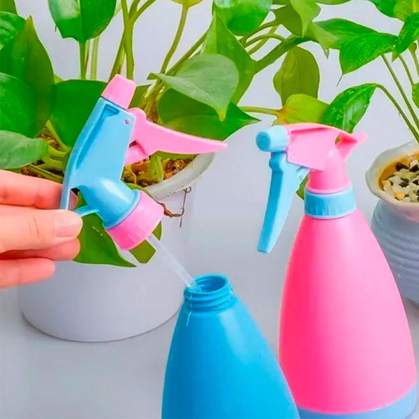 Imagem de Pulverizador Manual Borrifador Para Jardim 450ml Rosa Azul