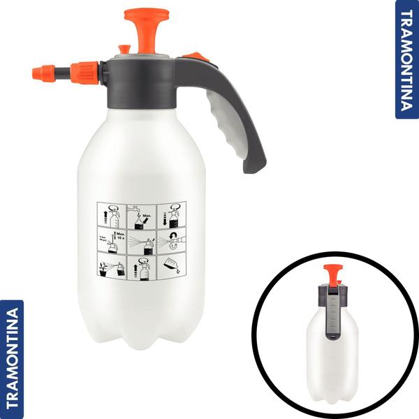 Pulverizador Plastico Manual de Compressao Previa 2 Litros - TRAMONTINA Imagem de Pulverizador Plastico Manual de Compressao Previa 2 Litros