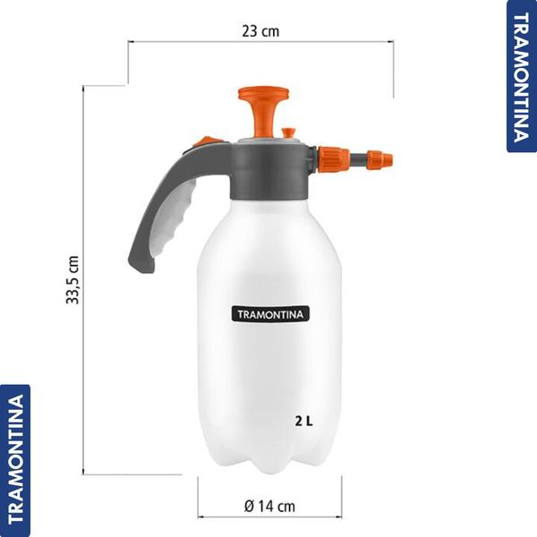 Pulverizador Plastico Manual de Compressao Previa 2 Litros - TRAMONTINA Imagem de Pulverizador Plastico Manual de Compressao Previa 2 Litros