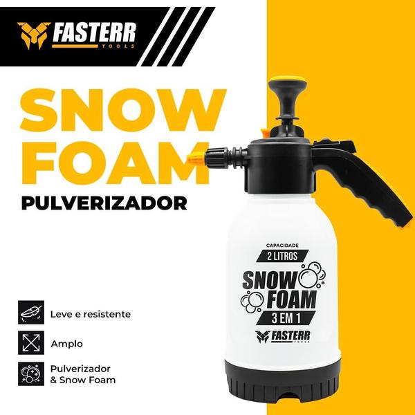 Pulverizador Snow Foam Manual e Híbrido 3 Em 1 Espuma 2 Litros