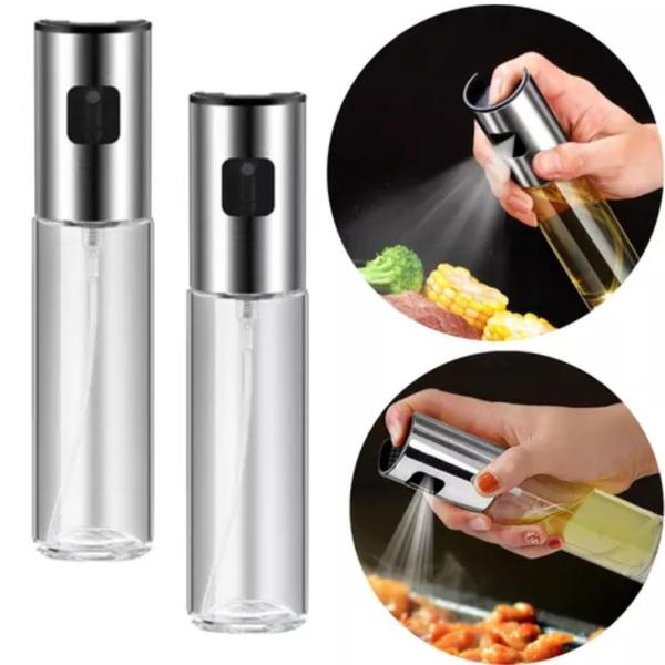 Imagem de Pulverizador Vidro/Aço Inox 100ml p/ Ingredientes