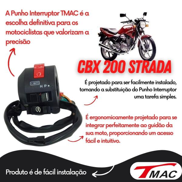 Imagem de Punho Interruptor Partida Cbx 200 Strada 1993 A 2003 Honda