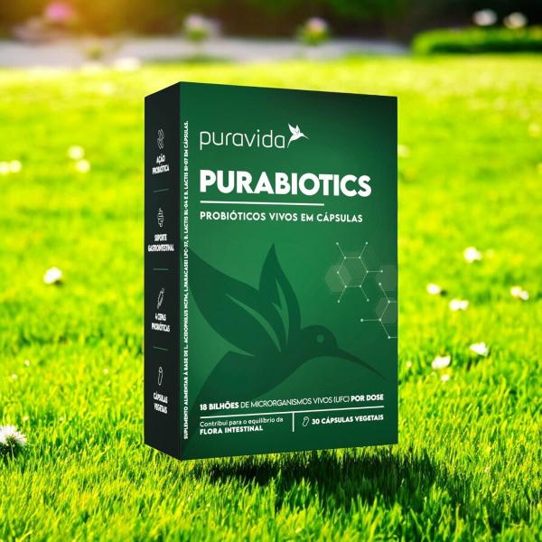 Imagem de Purabiotics Probióticos Vivos 2 X 30 Cápsulas Puravida