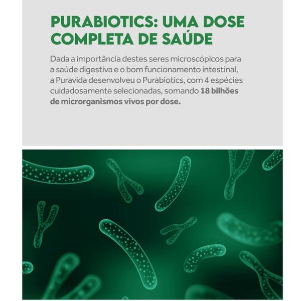 Imagem de Purabiotics - Probióticos Vivos - Puravida 30 Cápsulas