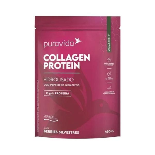 Imagem de Puravida Collagen Protein Colágeno Berries Silvestres 450g