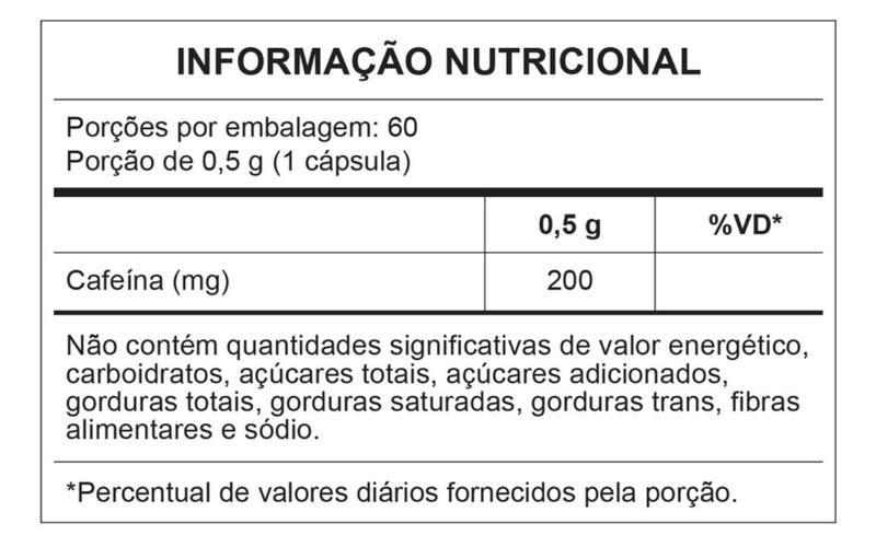 Imagem de Pure Caffeine 60 Caps - Central Nutrition -  Cafeína