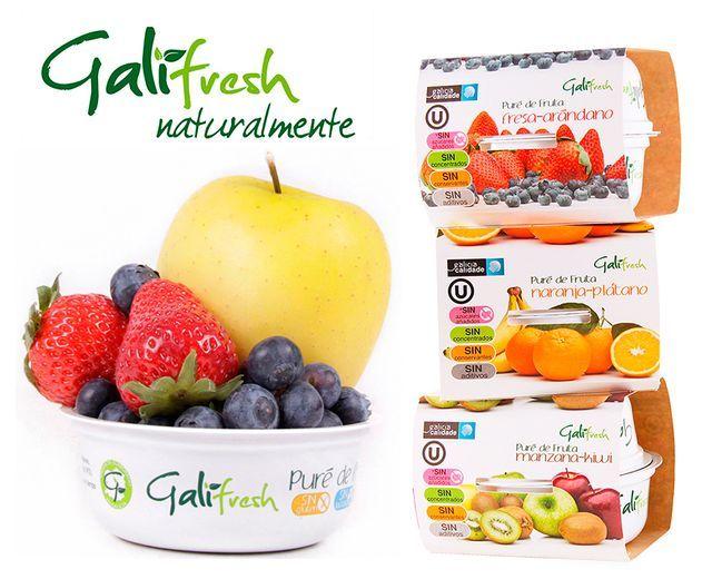 Imagem de Purê de Fruta Banana e Pêra Pack 200g 100% Natural Galifresh