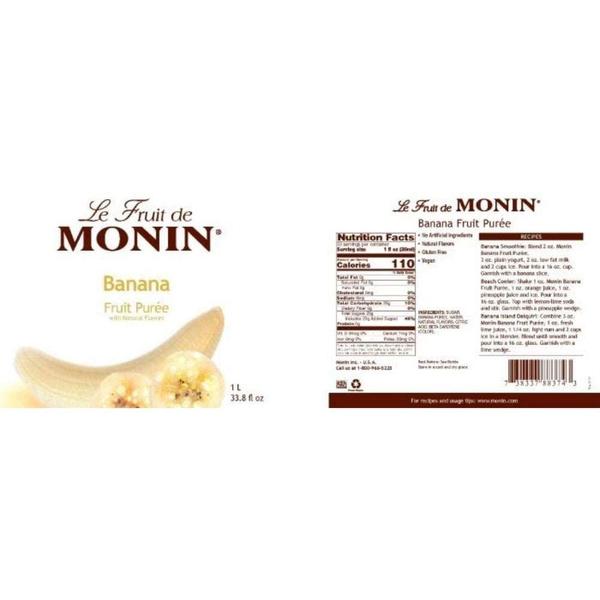 Imagem de Purê de frutas Monin Banana 1L