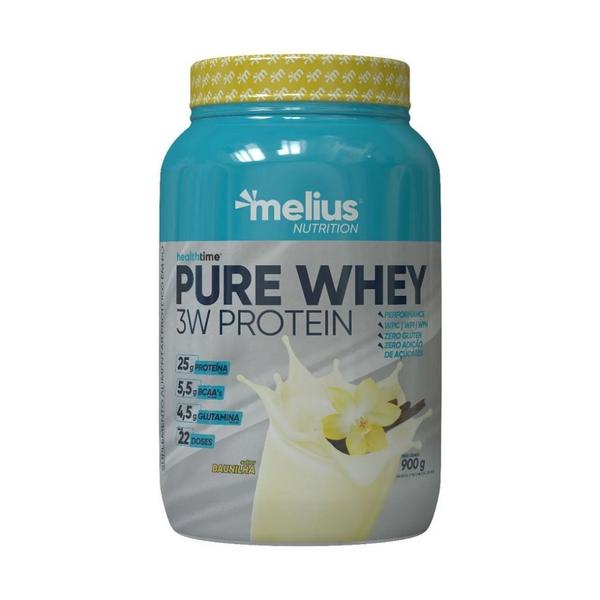 Imagem de Pure Whey 3W Protein (900g) - Sabor: Baunilha