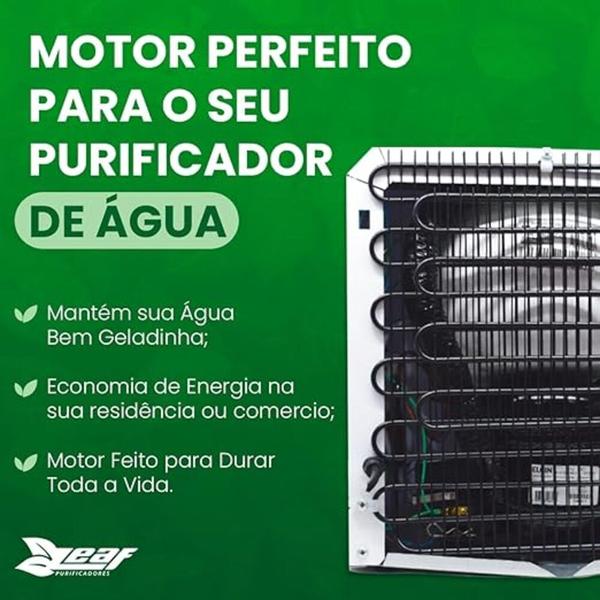 Imagem de Purificador  Água Gelada Bactericida Compressor 127v Preto Leaf Pury