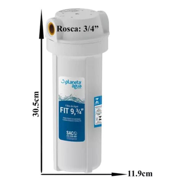 Imagem de Purificador Caixa D'água Fit 9 3/4 Rosca 3/4 Planeta Água