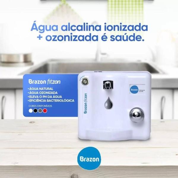 Imagem de Purificador de água Alcalina Ionizada com Ozônio  Brazon Fitzon MaxFilter