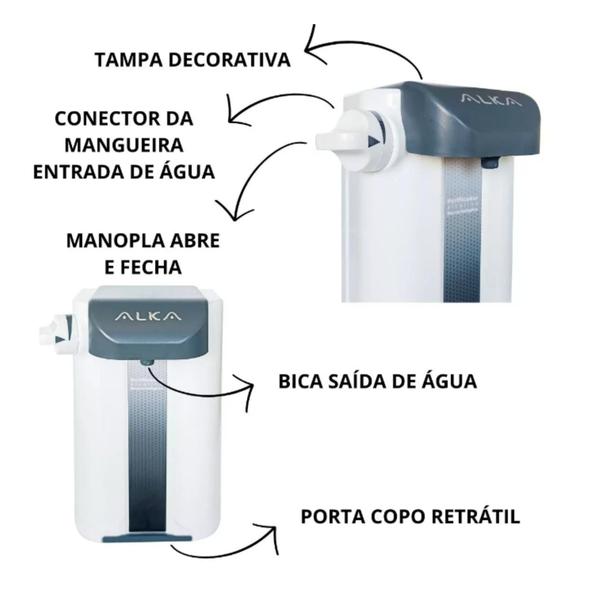 Imagem de Purificador de água alcalino e bacteriológico - ALKA