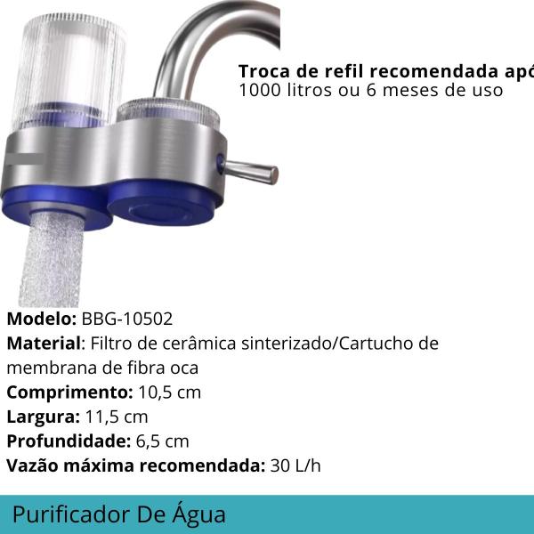 Imagem de Purificador de Água Doméstico: Ideal para Cozinhas Compactas