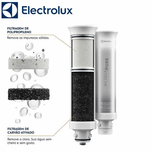 Imagem de Purificador de Água Electrolux Pure 4X Branco PE12B  Compacto com Sistema Avançado de Filtragem e Alta Eficiência