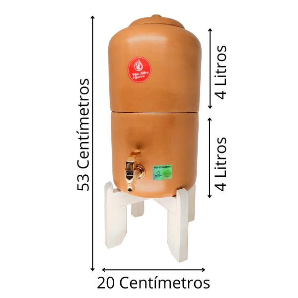 Imagem de Purificador De Agua Natural Cerâmica Argila Cumbuca Tigela