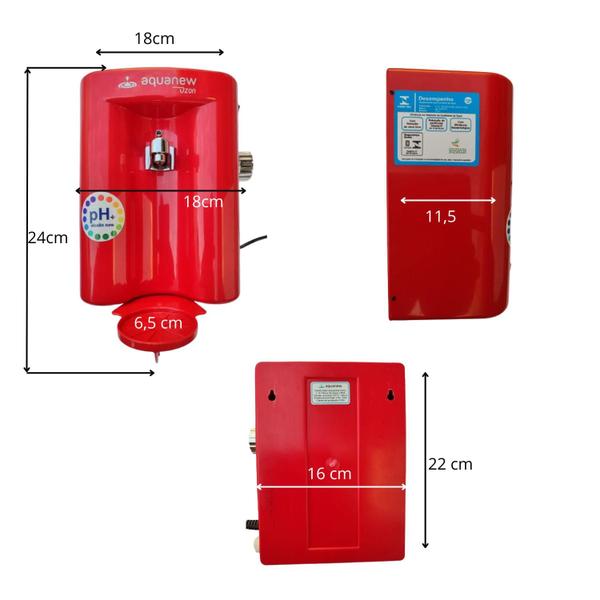 Imagem de Purificador e Ozonizador de Água Alcalina Aquanew Júnior Ozon