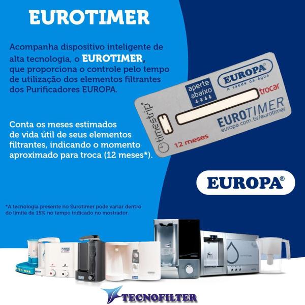 Imagem de Purificador Europa Bliss Cinza - Original C/ Nota Fiscal