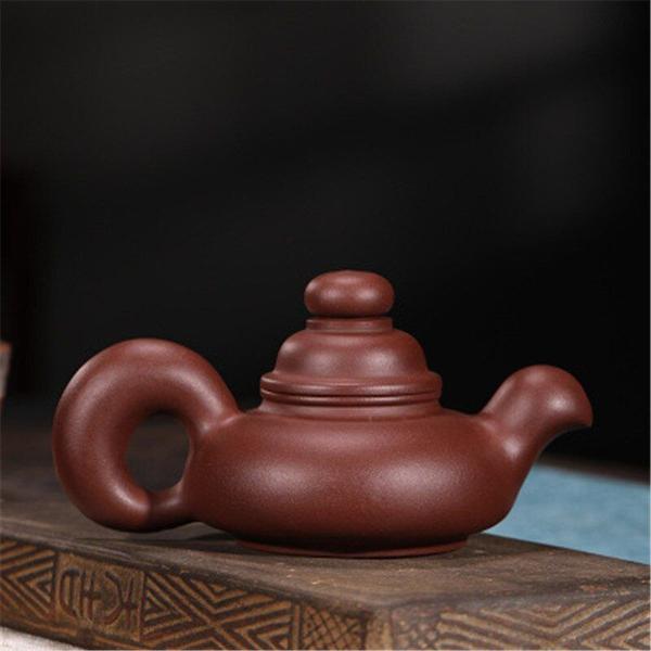 Imagem de Púrpura argila bule handmade minério cru roxo argila esquilo bule Zisha Kungfu Tea Set Gift Tea Kettle Tea Tea Tea Maker Bules