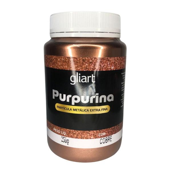 Imagem de Purpurina Pó Metálico Bronze Extra Fino Gliart 250g