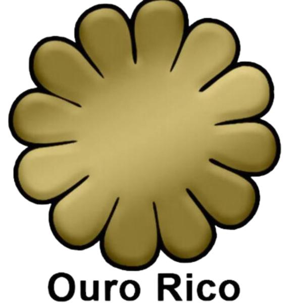 Imagem de Purpurina Pó Metálico Ouro Rico Extra Fino Gliart 250g