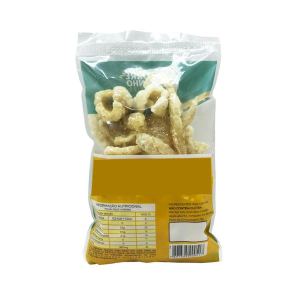 Pururuca Torresmo 100% Pele Suína Natural 60g 1un - Torresminho Caseiro Imagem de Pururuca Torresmo 100% Pele Suína Natural 60g 1un