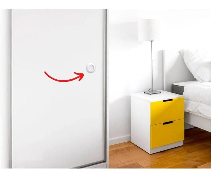 Puxador Adesivo Slim Para Box Portas E Armários Redondo 50mm - Plasnature Imagem de Puxador Adesivo Slim Para Box Portas E Armários Redondo 50mm
