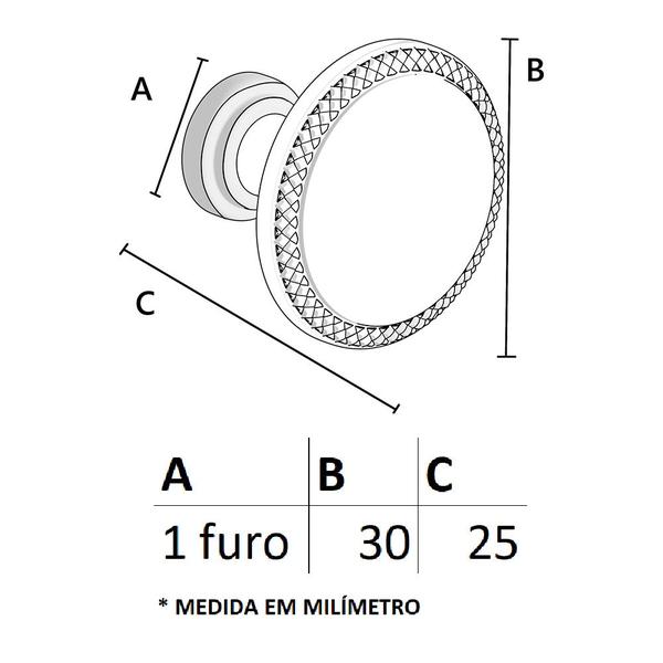 Imagem de Puxador Ales 119 - Antique - 30MM