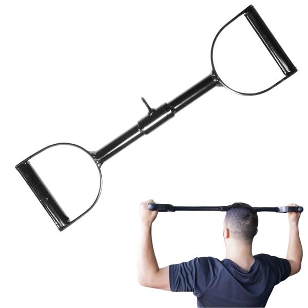 Imagem de Puxador Barra Pulley Reto De 60cm Profissional Para Academia Treino Musculação Fitness Cross over Costa Peito