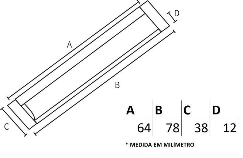 Imagem de Puxador Celleno IL 155 - Branco - 64MM