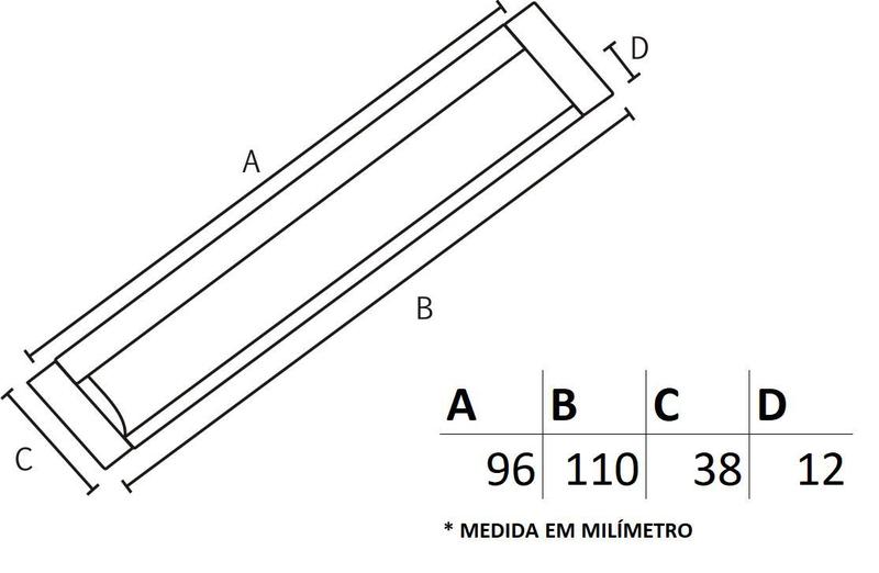 Imagem de Puxador Celleno IL 155 - Preto - 96MM