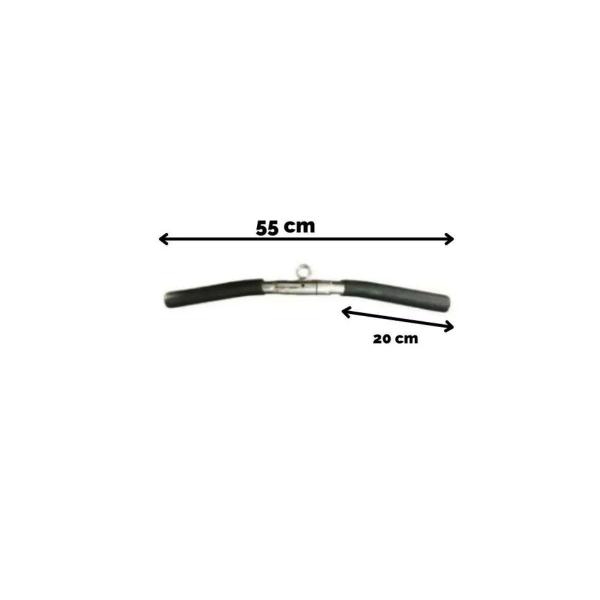 Puxador Cromado Curvado Triceps Com Giro Musculação - Anilhas&Cia Imagem de Puxador Cromado Curvado Triceps Com Giro Musculação